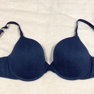 Victorias Secret semi/demi bust in  shimmer blue size 38C